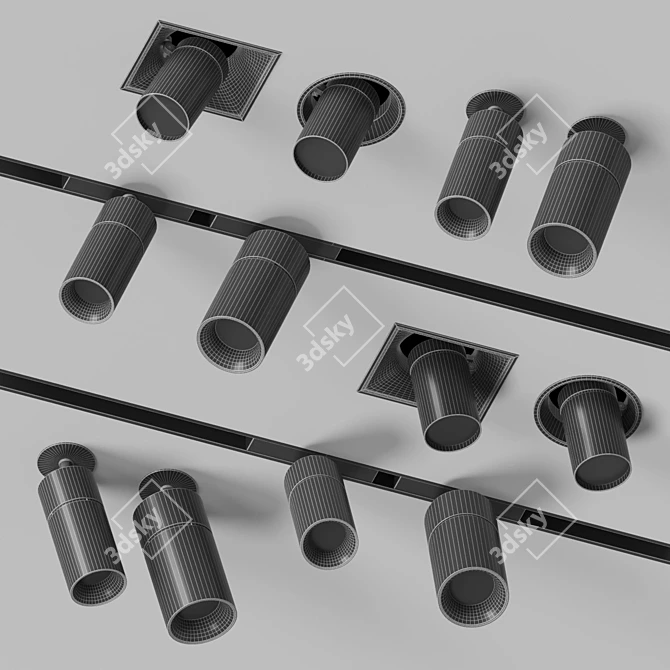 Reggiani Yori Pro Track Lights 3D model image 4