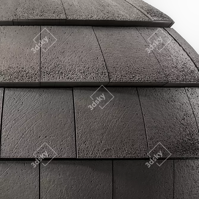 Concrete Roofing Material Pack 3D model image 3