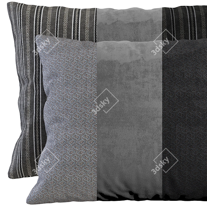 Decorative 3D Pillow Model Set 3D model image 3