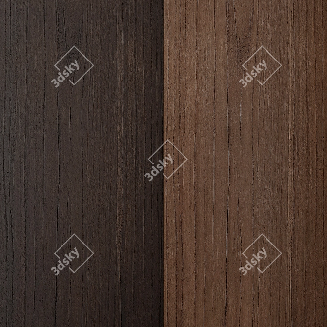 Natural Oak Texture Set 3D model image 2