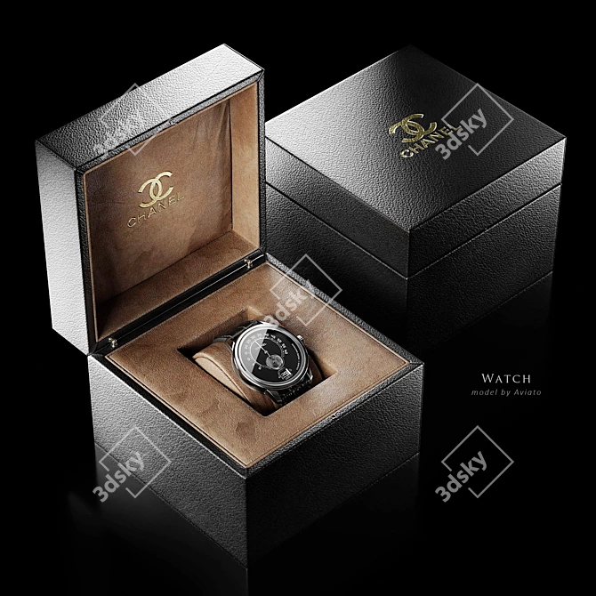 Chanel Monsieur Watch Collection 3D model image 1