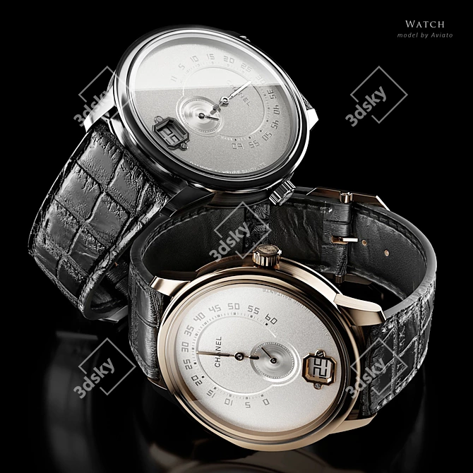 Chanel Monsieur Watch Collection 3D model image 4