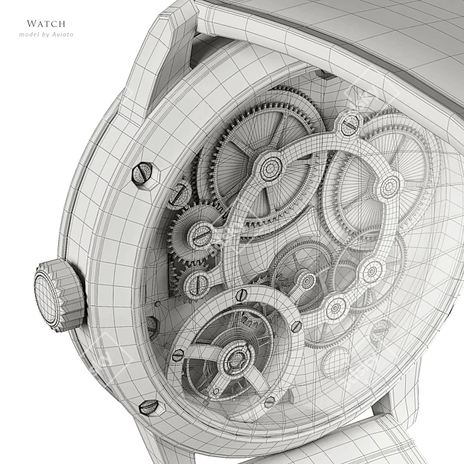 Chanel Monsieur Watch Collection 3D model image 7