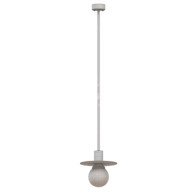 Modern Pendant Light Fixture: Pikart Bono 3D model image 2