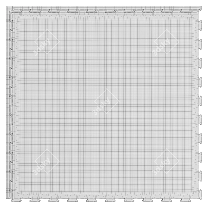 Nordic Puzzle Playmat for Kids 3D model image 4