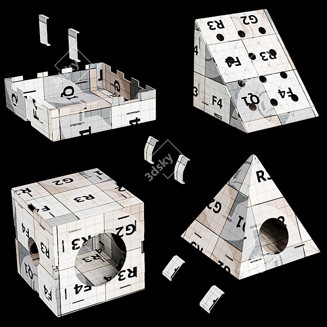 Modular Cat Play Area by Apollobox 3D model image 7