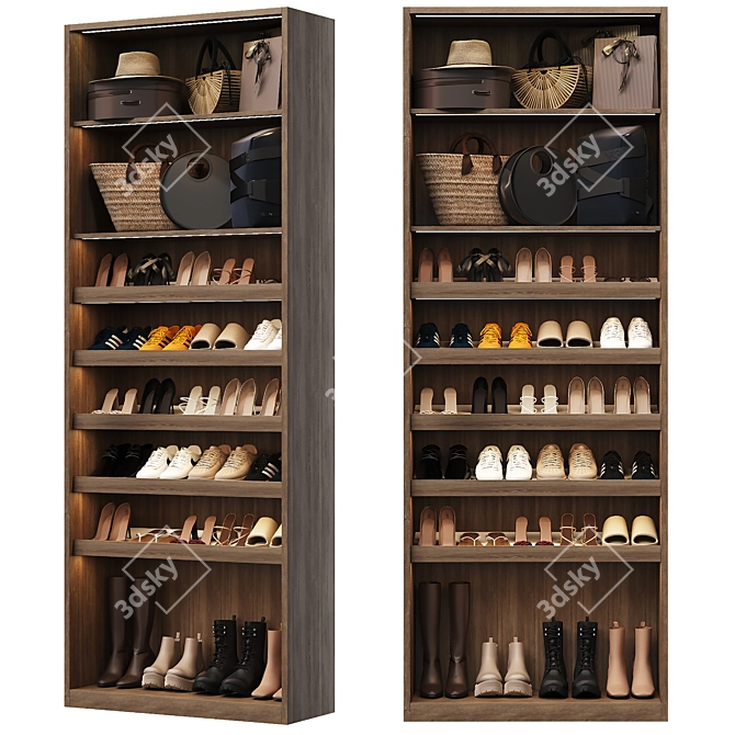  Shoe Cabinet Organizer Storage 3D model image 1