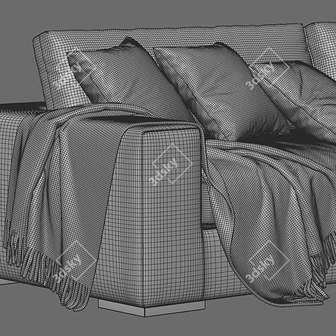 Marac Gordon 3-Seater Sofa Luxury 3D model image 4