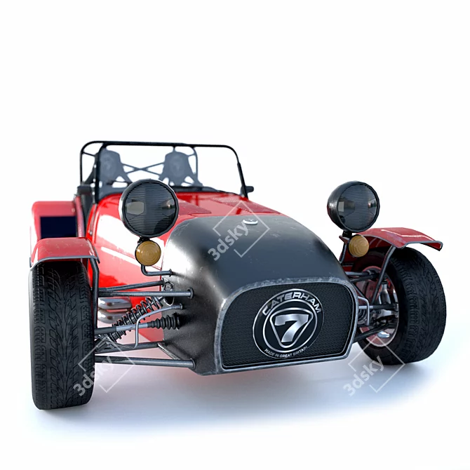 Classic Car Racing Game Exterior 3D model image 3