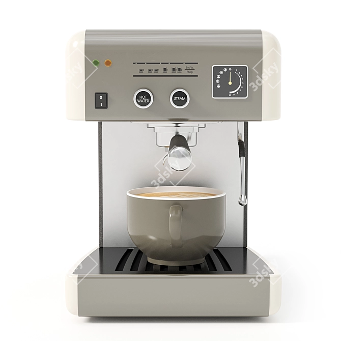  Sleek Espresso Machine 3D Model 3D model image 2