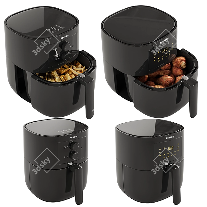 Philips 3000 Series Air Fryer 3D model image 1