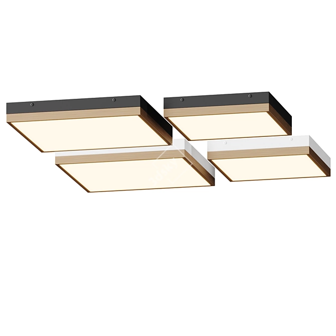 Modern Hidden Mount Rectangle Light 3D model image 4