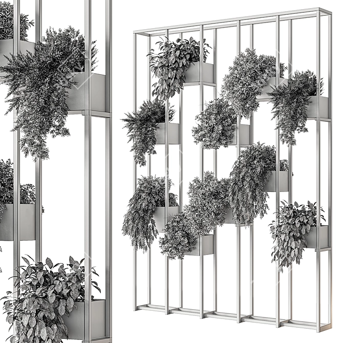 Green Oasis Divider Set 102 3D model image 5