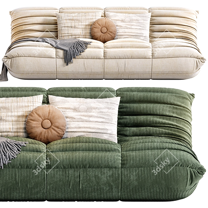 Cozy Togo Lounge Sofa	Transform any space with comfort. 3D model image 4