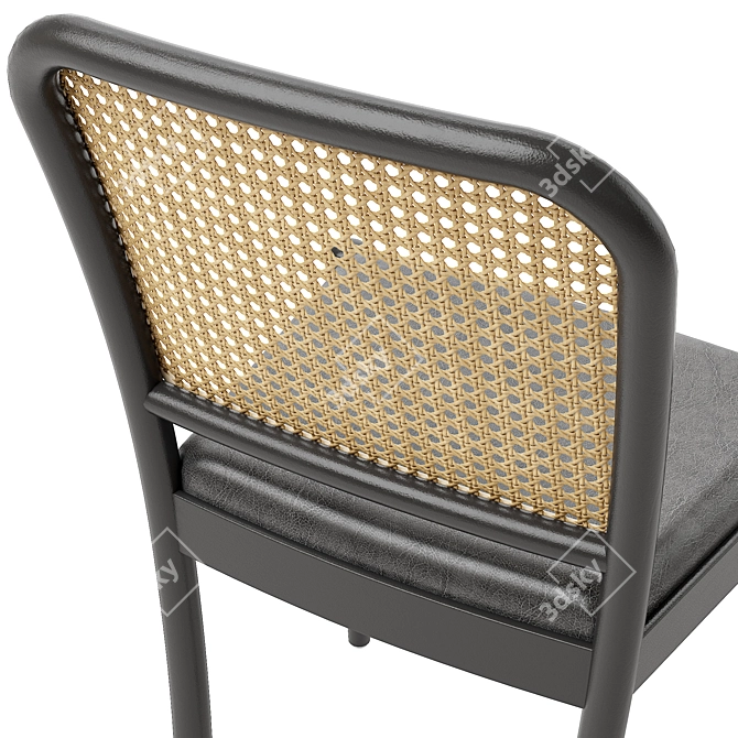 Modern Rattan Dining Chair 2017 3D model image 4