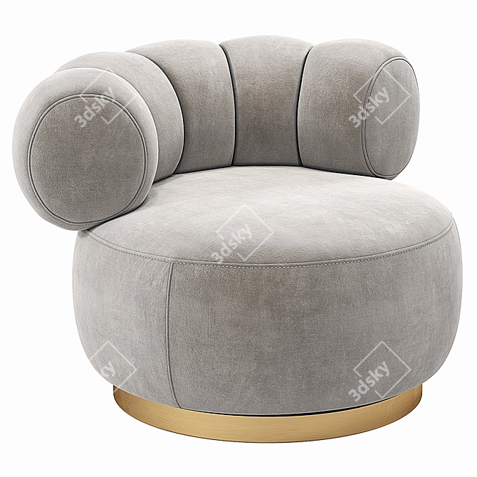 Luxury Eichholtz Design Swivel Chair 3D model image 1