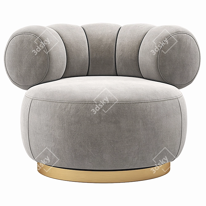 Luxury Eichholtz Design Swivel Chair 3D model image 5