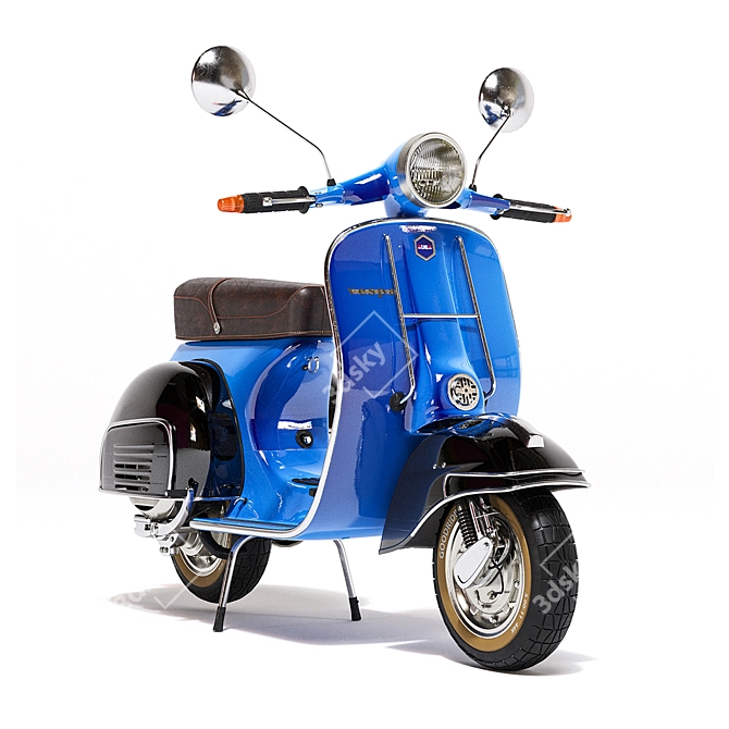 Sleek Vespa 7 3D Model 3D model image 2