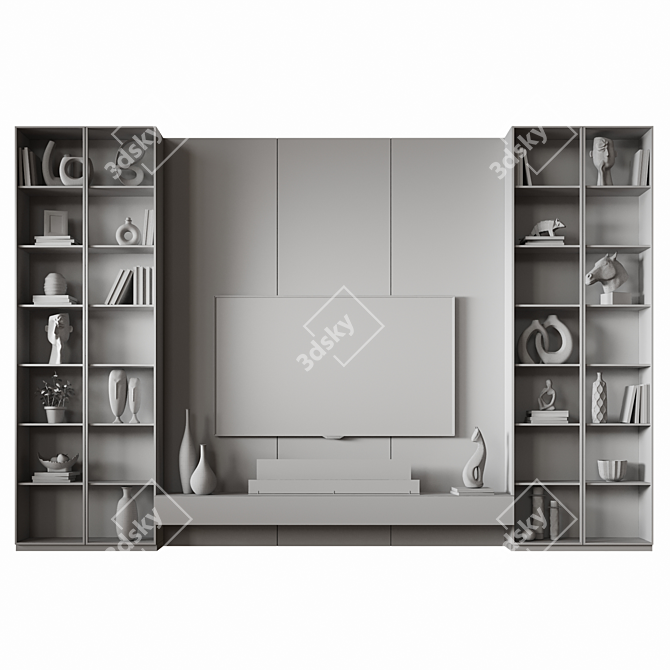 Wall Mount TV 43 3D model image 6