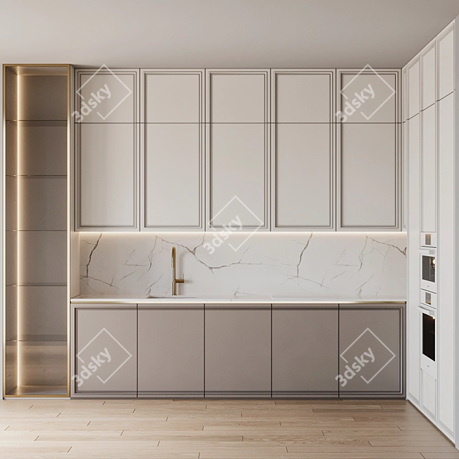 Bosch Gessi Mesh Kitchen Set 3D model image 1