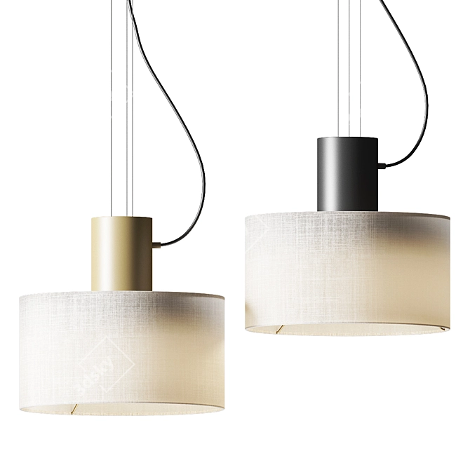 Estiluz Cyls Pendant Lamp - Ø32 3D model image 1