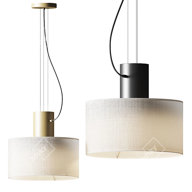 Estiluz Cyls Pendant Lamp - Ø32 3D model image 2