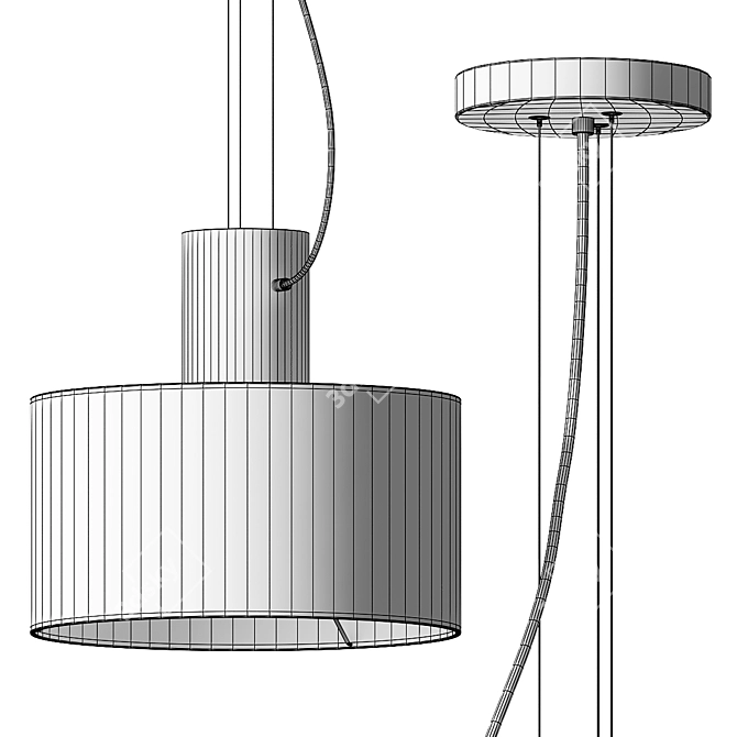 Estiluz Cyls Pendant Lamp - Ø32 3D model image 4