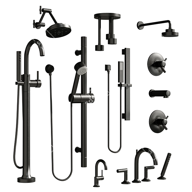  Brizo Bath Faucet Collection 3D model image 1