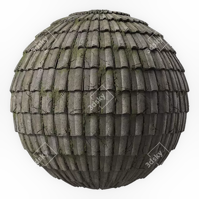 Concrete Roofing Material 4k Texture 3D model image 6