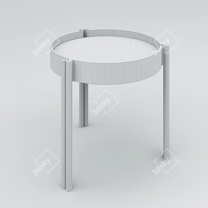 Sleek Wooden Coffee Table Design 3D model image 7