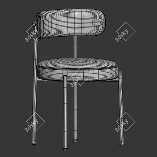 Modern Giotto Chair Design 3D model image 5