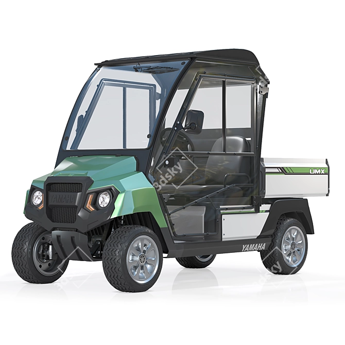 Yamaha UMAX CAB Golf Cart 3D model image 1