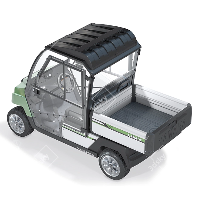 Yamaha UMAX CAB Golf Cart 3D model image 5