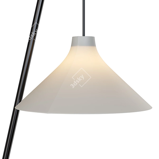 Modern Minimalist White Seam Wall Lamp 3D model image 2