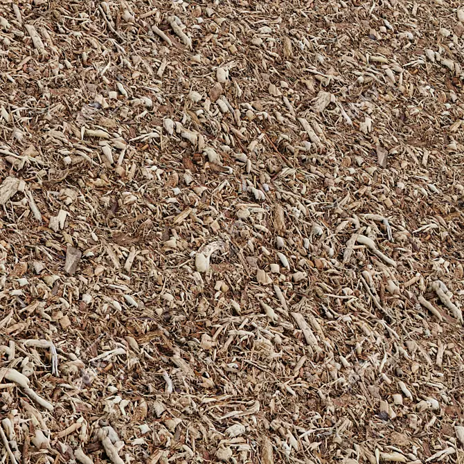 Wood Chips Texture Set | 4K 3D model image 3