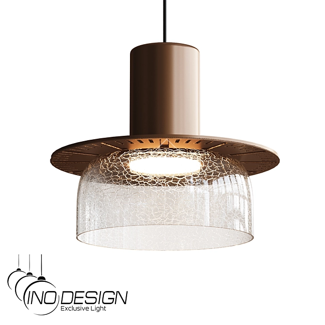 Inodesign Crispin A Brass Pendant 3D model image 1