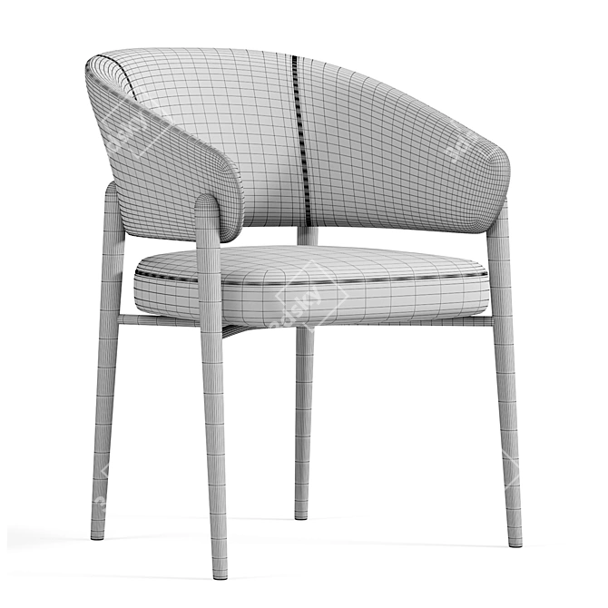 Sleek Linda Chair by Marelli 3D model image 3