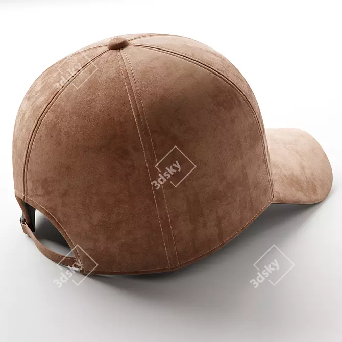 Cozy Microvelour Cap 3D model image 3