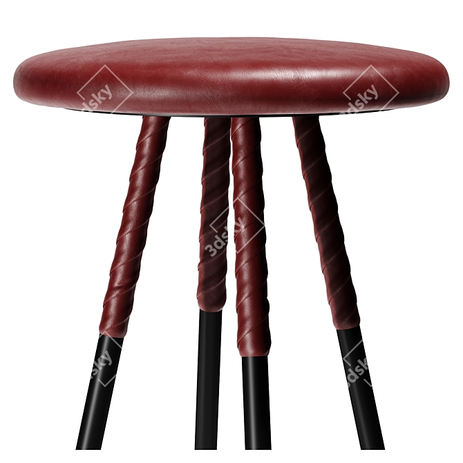 Contemporary Style Barstool by Bohlin 3D model image 3