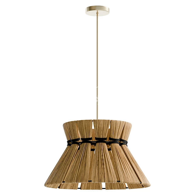 Modern Industrial Pendant Light - 113.8cm 3D model image 2