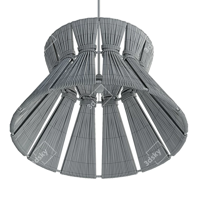 Modern Industrial Pendant Light - 113.8cm 3D model image 6