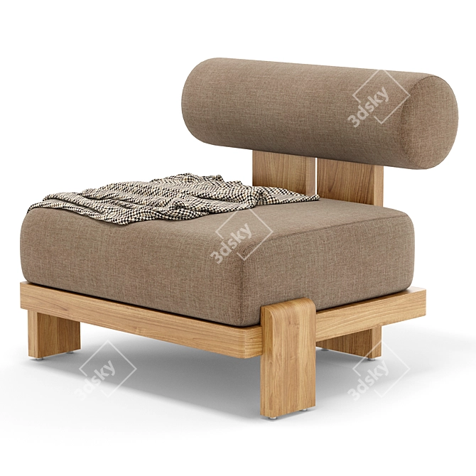  Stylish Vigo Outdoor Armchair 3D model image 3