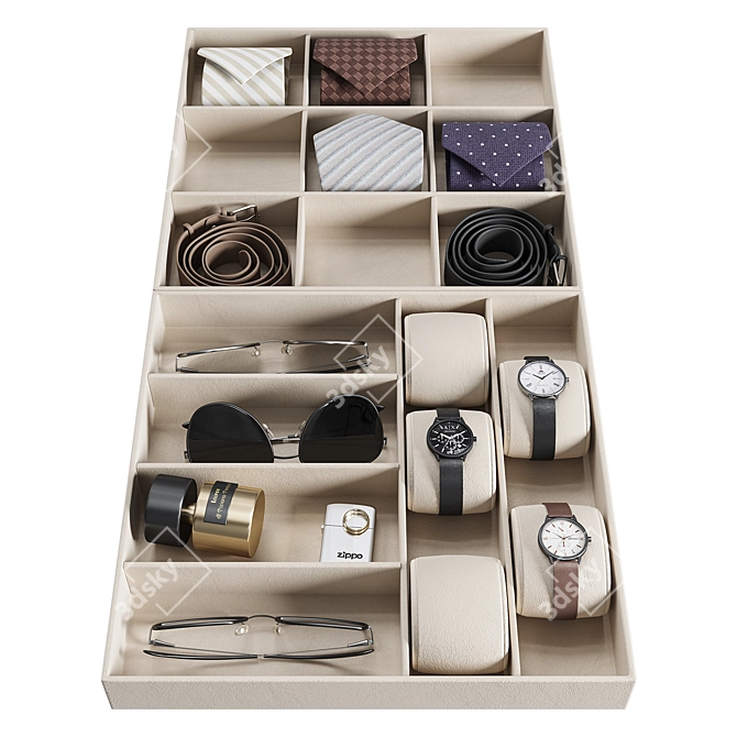 Men's Accessory Organizer Kit 3D model image 2