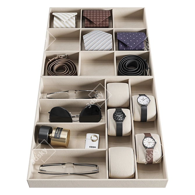 Men's Accessory Organizer Kit 3D model image 8