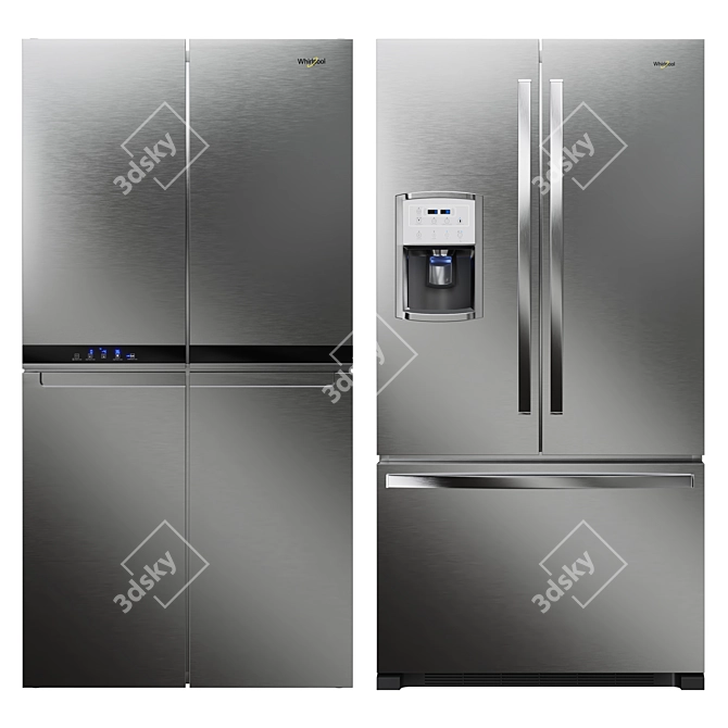 Whirlpool 3D Refrigerator Bundle 3D model image 1