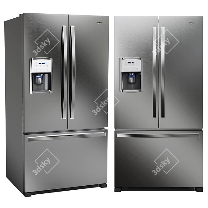 Whirlpool 3D Refrigerator Bundle 3D model image 2