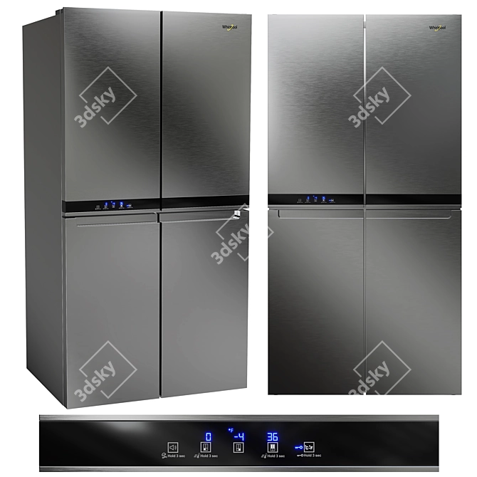 Whirlpool 3D Refrigerator Bundle 3D model image 4