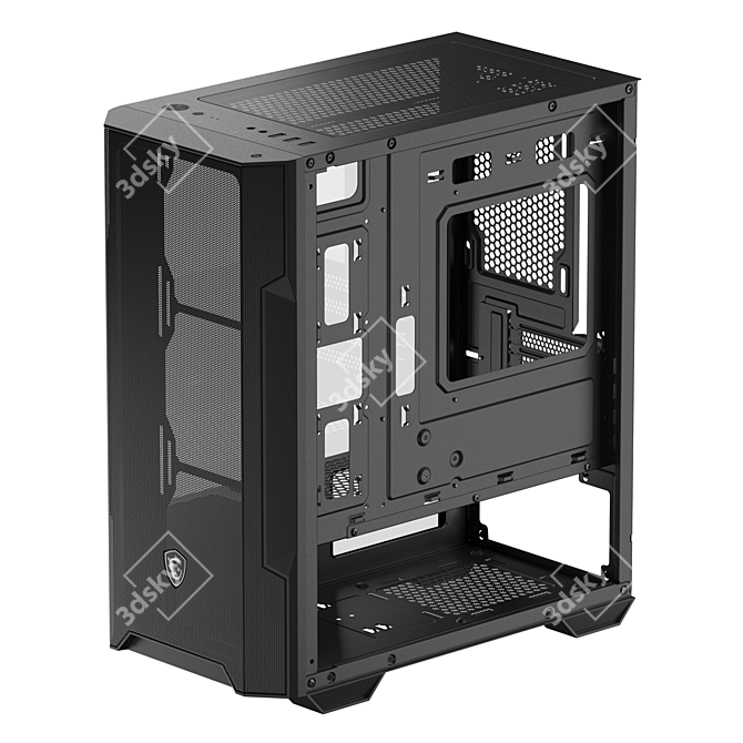 MSI MAG Forge M100R Mini-Tower 3D model image 3