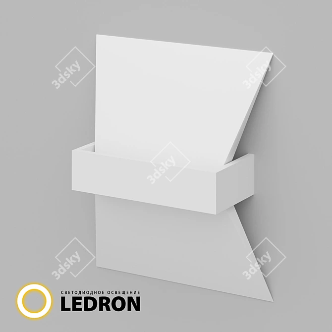 LED Wall Light White IP40 3D model image 1