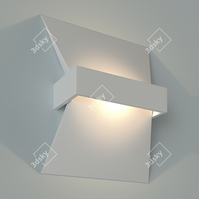 LED Wall Light White IP40 3D model image 2